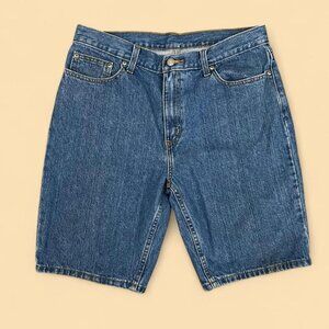 blue denim indie skater grunge jean shorts jorts
